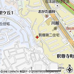 大阪府枚方市釈尊寺町17周辺の地図