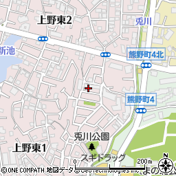 大阪府豊中市上野東1丁目28周辺の地図