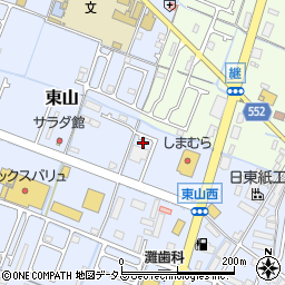 兵庫県姫路市東山24周辺の地図