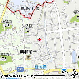 静岡県袋井市春岡217周辺の地図