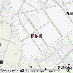 愛知県西尾市一色町松木島松ケ境周辺の地図
