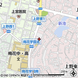 シャトレーゼ　豊中店周辺の地図