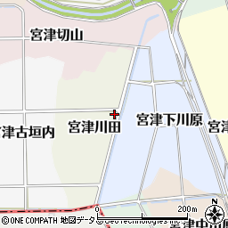 京都府京田辺市宮津川田110周辺の地図