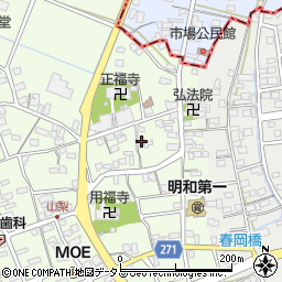 静岡県袋井市上山梨955周辺の地図