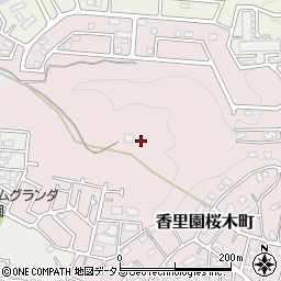 大阪府枚方市香里園桜木町周辺の地図
