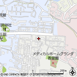 大阪府枚方市香里園山之手町25周辺の地図