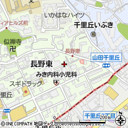 大阪府吹田市長野東15-7周辺の地図