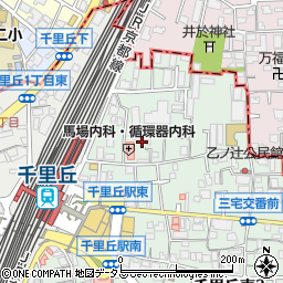 大阪府摂津市千里丘東1丁目周辺の地図