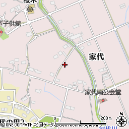 静岡県掛川市家代1824-1周辺の地図