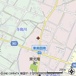 静岡県浜松市浜名区東美薗215周辺の地図