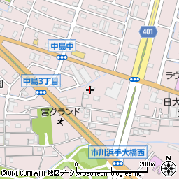 兵庫県姫路市飾磨区中島328周辺の地図
