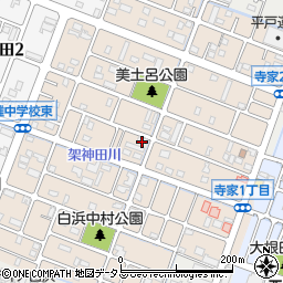 兵庫県姫路市白浜町寺家周辺の地図
