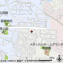 大阪府枚方市香里園山之手町25-10周辺の地図