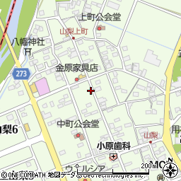 静岡県袋井市上山梨1514周辺の地図