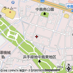 兵庫県姫路市飾磨区中島3085周辺の地図