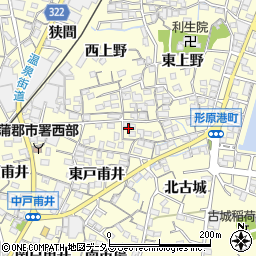 愛知県蒲郡市形原町東上野64周辺の地図