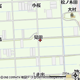 愛知県豊橋市大村町見田周辺の地図