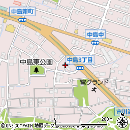 兵庫県姫路市飾磨区中島3丁目134-2周辺の地図