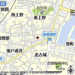 愛知県蒲郡市形原町東上野54周辺の地図