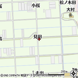 愛知県豊橋市大村町（見田）周辺の地図