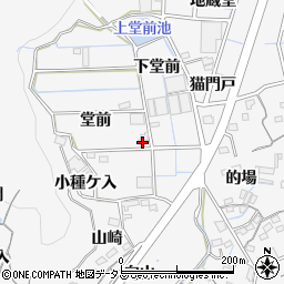 愛知県蒲郡市西浦町堂前70周辺の地図