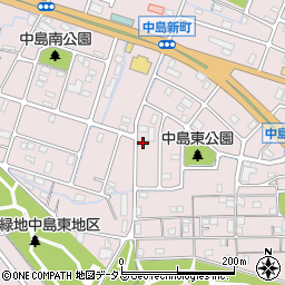 兵庫県姫路市飾磨区中島3丁目104周辺の地図