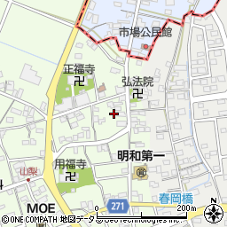 静岡県袋井市上山梨940周辺の地図