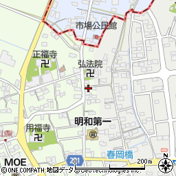 静岡県袋井市上山梨910周辺の地図