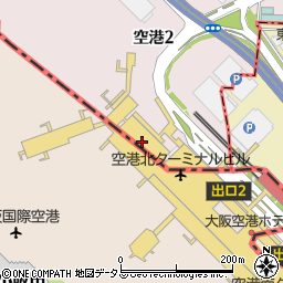 オリックスレンタカー大阪空港店周辺の地図