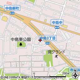 兵庫県姫路市飾磨区中島3丁目134-3周辺の地図