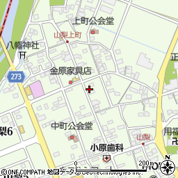 静岡県袋井市上山梨1470周辺の地図