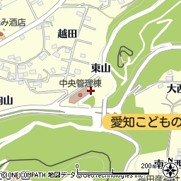 愛知県西尾市東幡豆町南越田周辺の地図