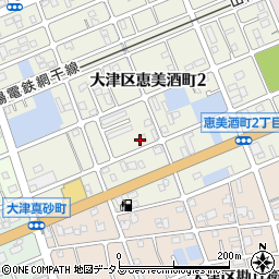 大津恵美酒団地第一公園周辺の地図