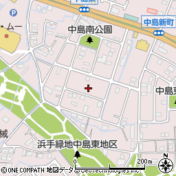 兵庫県姫路市飾磨区中島3092周辺の地図