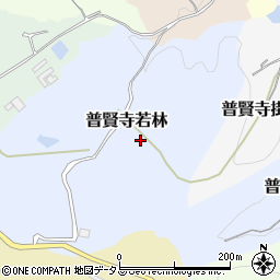 京都府京田辺市普賢寺若林周辺の地図