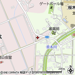 静岡県掛川市家代155周辺の地図