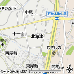 愛知県豊橋市石巻本町北海津周辺の地図