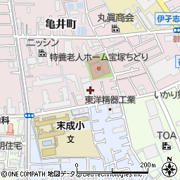 グループホーム ケアホーム宝塚周辺の地図