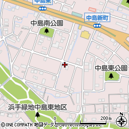 兵庫県姫路市飾磨区中島3074-1周辺の地図