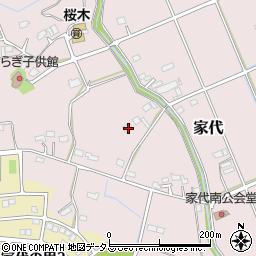 静岡県掛川市家代1817周辺の地図