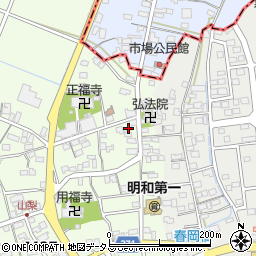 静岡県袋井市上山梨937周辺の地図