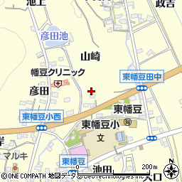 愛知県西尾市東幡豆町山崎周辺の地図