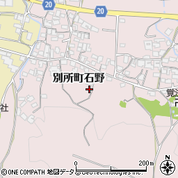 兵庫県三木市別所町石野853周辺の地図