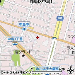 兵庫県姫路市飾磨区中島3丁目345周辺の地図