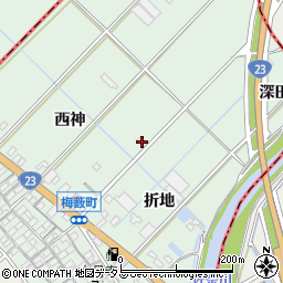 愛知県豊橋市梅薮町西神6-1周辺の地図