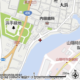 兵庫県姫路市飾磨区須加周辺の地図