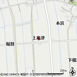 愛知県西尾市吉良町吉田上島津周辺の地図