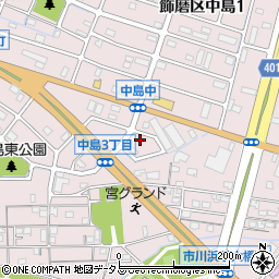 兵庫県姫路市飾磨区中島3丁目20-3周辺の地図