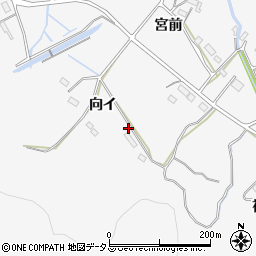 愛知県豊橋市嵩山町向イ周辺の地図
