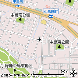 兵庫県姫路市飾磨区中島3118周辺の地図